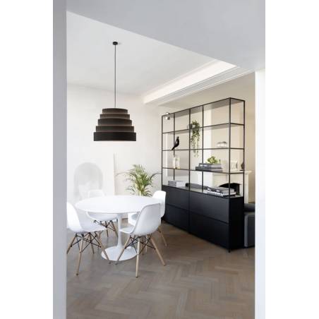 MASSMI Blur pendant lamp black fabric