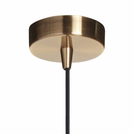 Lámpara colgante Mel E27 cristal ambar base - MDC