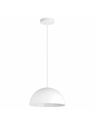 Lámpara colgante Goko 1L E27 aluminio blanco - MDC