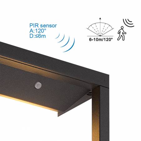 Aplique de pared Meribel Solar LED + sensor detalle - Mantra