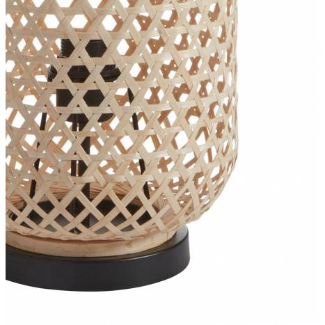 MDC India E27 natural bamboo table lamp detail