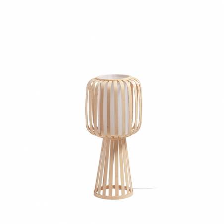 Lámpara de pie Cintia 60cm E27 bambú natural - MDC
