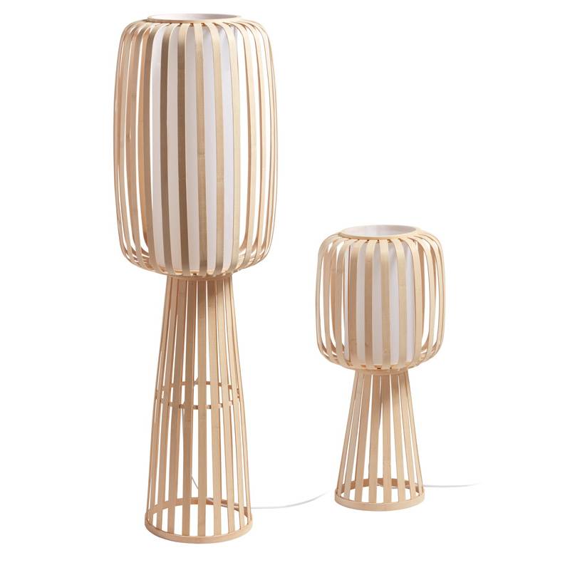 Mdc Cintia E27 Natural Bamboo Floor Lamp, Asian Bamboo Floor Lamps
