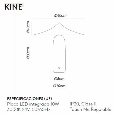 AROMAS Kine LED 10w marble table lamp info