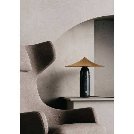 AROMAS Kine LED 10w black marble table lamp ambient