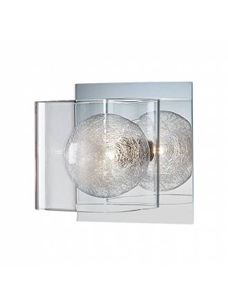 Aplique de pared Eclipse 1 luz cromo y cristal Schuller