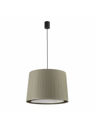 Lámpara colgante Samba 1L E27 tela verde - Faro