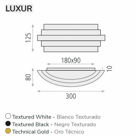 Aplique de pared Luxur LED 22w info - ACB