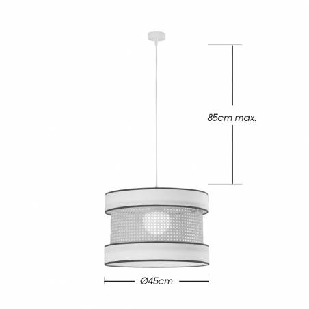 ILUSORIA Nate 1L rattan pendant lamp info