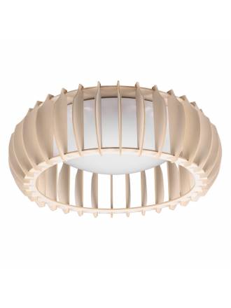 TRIO Monte LED dimmable ceiling lamp natural wood