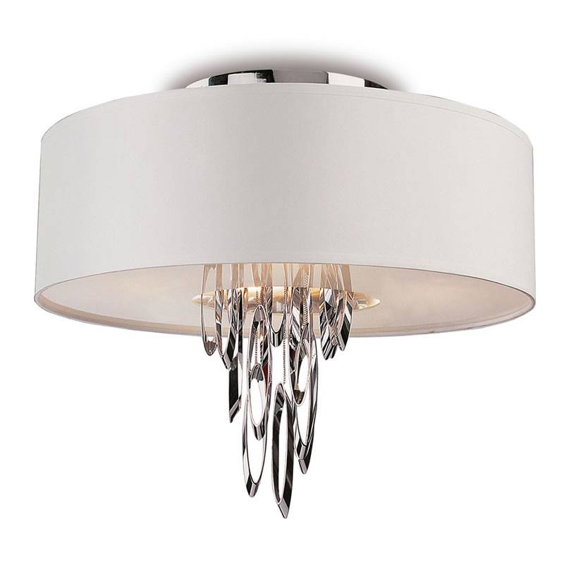 Plafón de techo Domo tela blanca 55cm - Schuller Plafón de techo Domo tela blanca 55cm - Schuller