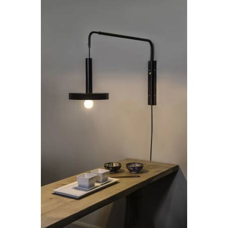 FARO Whizz extensible E27 wall lamp black