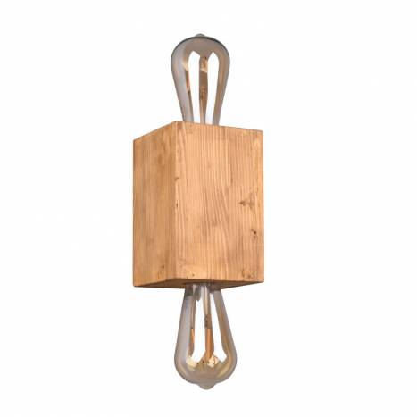 TRIO Bradley 2L E27 wall lamp wood