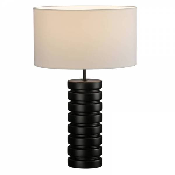Lámpara de mesa Sharm E27 resina negro - ACB