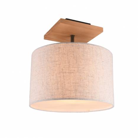 TRIO Elmau 1L E27 wood ceiling lamp 1