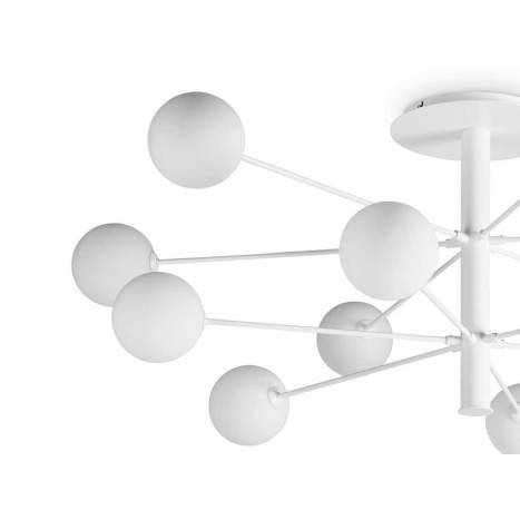 Lámpara de techo Cosmopolitan 12L G9 blanco detalle - Ideal Lux