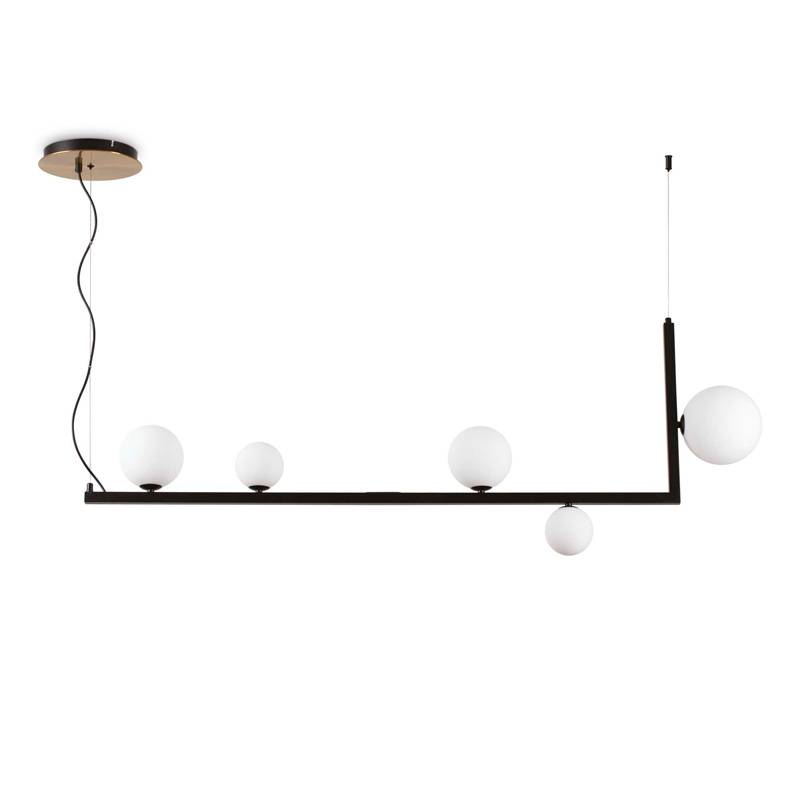 Lámpara colgante Birds 5L G9 cristal - Ideal Lux Lámpara colgante Birds 5L G9 cristal - Ideal Lux
