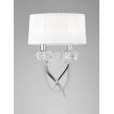 Aplique de pared Loewe 2 luces cromo de Mantra