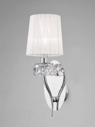 Aplique de pared Loewe 1 luz cromo de Mantra