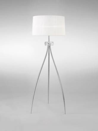 Mantra Loewe floor lamp 3L E27 chrome
