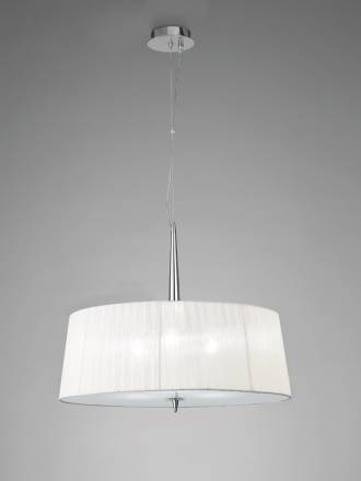 Lampara colgante Loewe cromo de Mantra