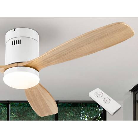 SCHULLER Siroco LED DC natural ceiling fan detail