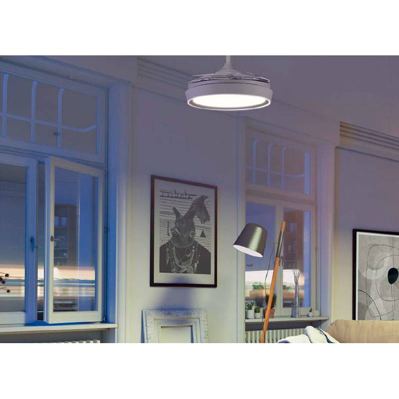 Plafón ventilador sin aspas, luz LED 40W regulable de MDC Iluminación