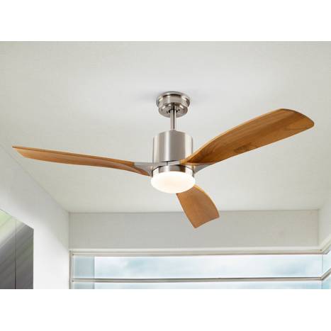 Ventilador de techo Anemos LED DC madera ambiente - Schuller 1