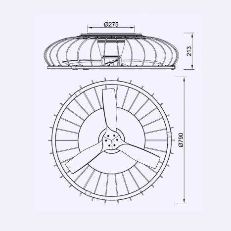 Ventilador de techo Nature DC LED Ø79cm - Mantra