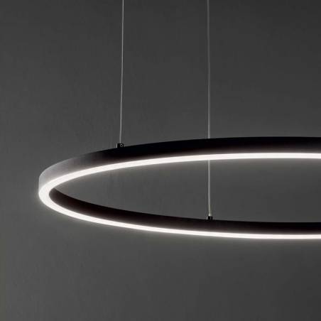 IDEAL LUX Oracle Slim LED pendant lamp black