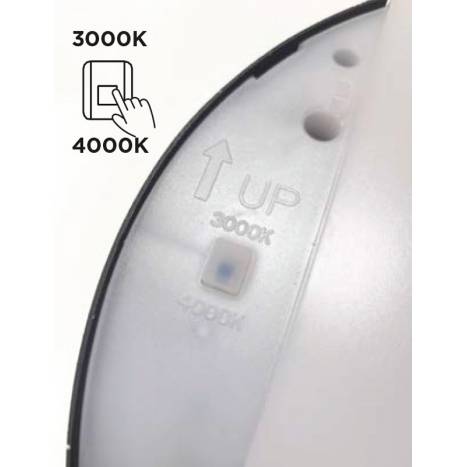 Lutec Sweep LED 23w IP54 ceiling/wall lamp detail