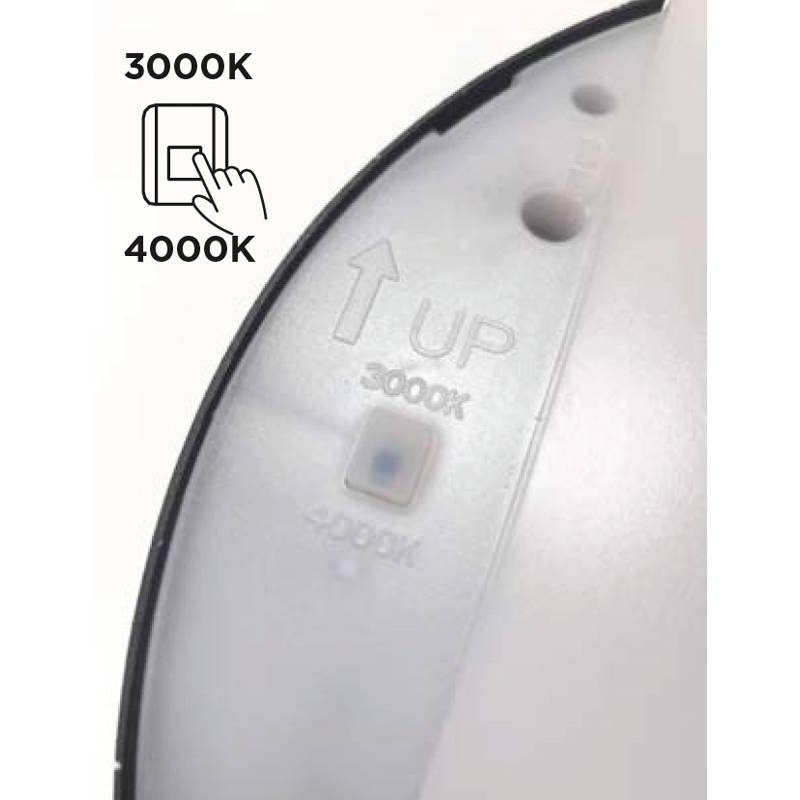 lamp ceiling/wall Lutec IP54 CCT 1600lm LED Sweep 23w (3000k-4000k)