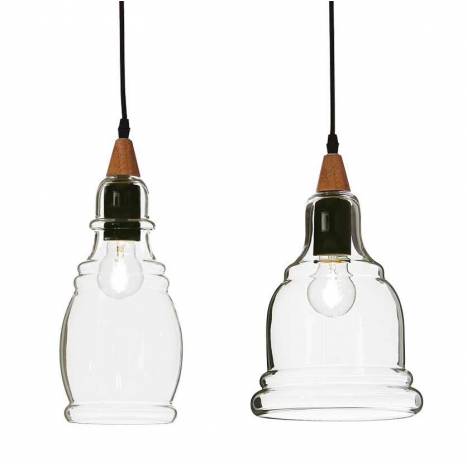 Lámpara lineal Gretel 4L E27 cristal detalle - Ideal Lux
