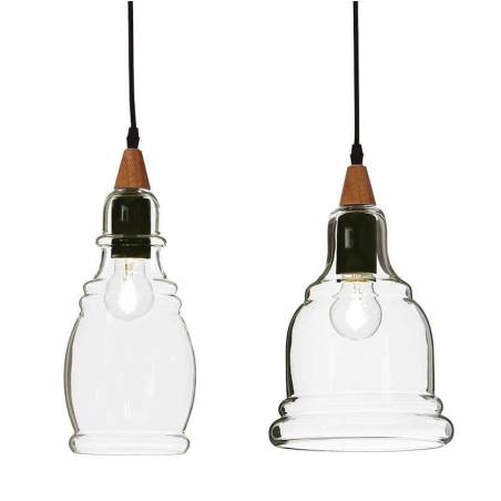 Ideal Lux Gretel 4L E27 glass pendant lamp detail