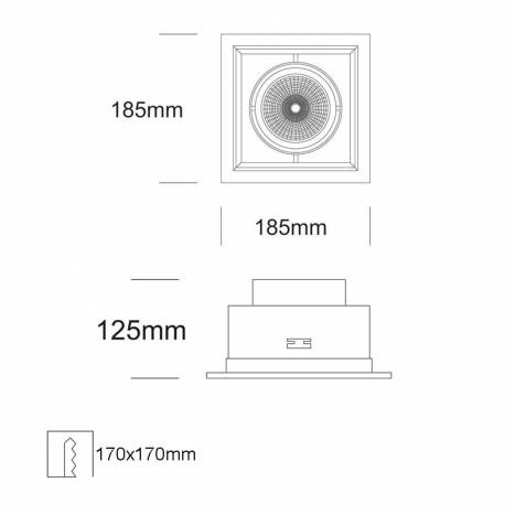 Foco empotrable Cardan LED 20w 2000lm - LDH