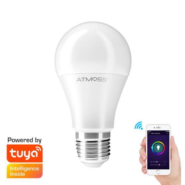 ATMOSS Smart LED bulb 10w Standar E27 RGB+CCT WIFI