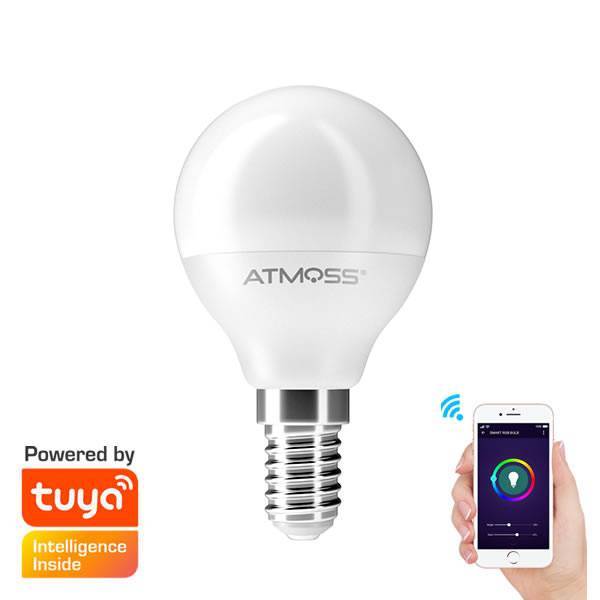 ATMOSS Smart LED bulb 5w Spherical E14 RGB+CCT WIFI 470lm