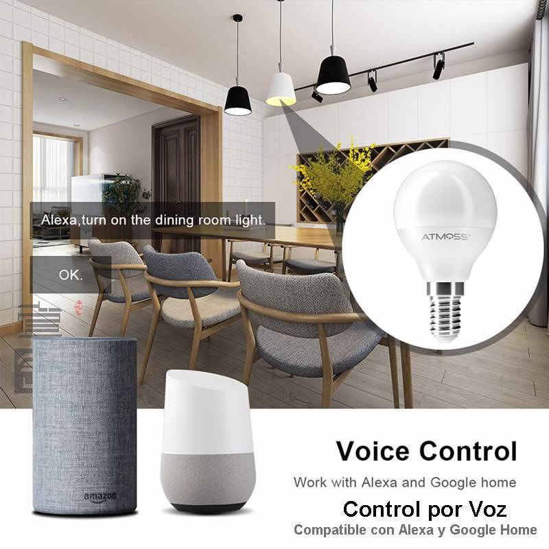 Lampara Led Rgb Wi-fi Google Home Alexa Luz Smart Life E27 ®