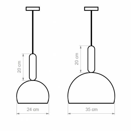 Lámpara colgante Mad E27 madera - Luxcambra