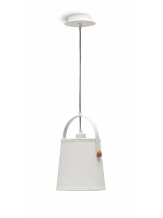 Lampara colgante Nordica 20cm blanca de Mantra