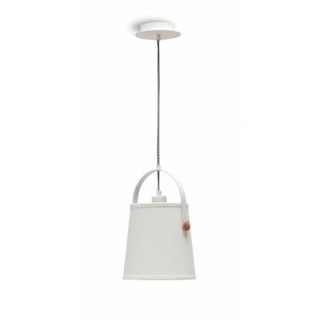 Lampara colgante Nordica 20cm blanca de Mantra