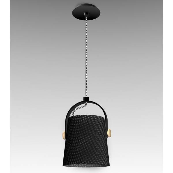 Lampara colgante Nordica 20cm negra de Mantra