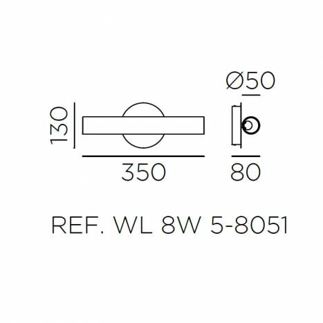 Aplique de pared Oslo LED 35 info - MDC