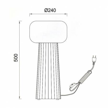 Lámpara de mesa Faro E27 - Mantra