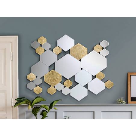 SCHULLER Nadia wall mirror gold 120x90cm ambient 1