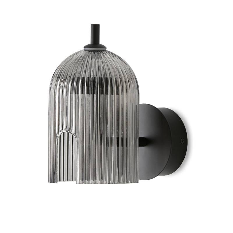 AROMAS Porta LED 9w 3000k dimmable smoke glass wall lamp
