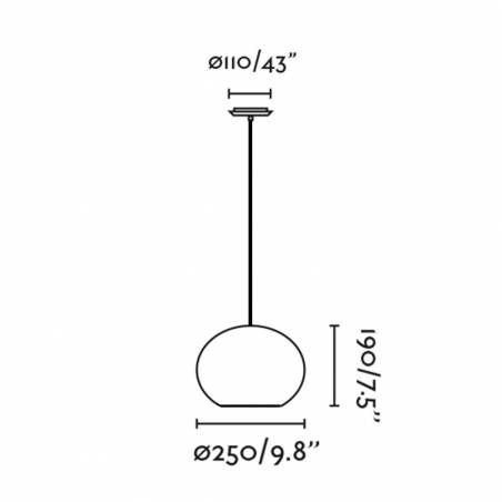 Lámpara colgante Haka E27 25cm ratán info - Faro