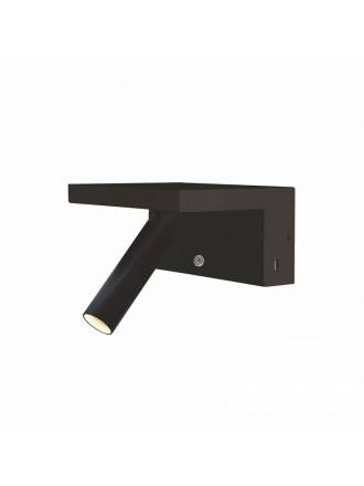 Aplique de pared Beam LED USB negro - Beneito Faure