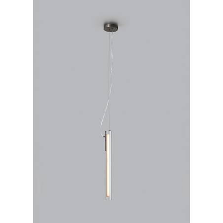 Lámpara colgante Oslo LED vertical negro ambiente - MDC