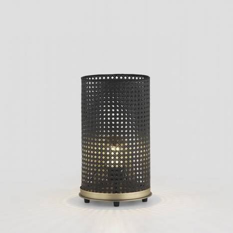 Lámpara de mesa Etan 1L E27 ratán - Aromas